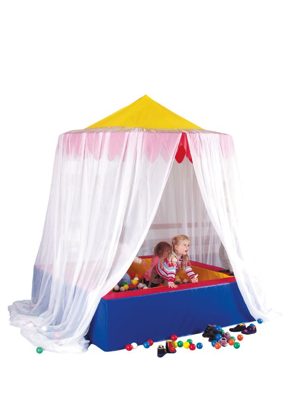 Blumenbaldachin Dm 190 cm mit Schleiervorhang